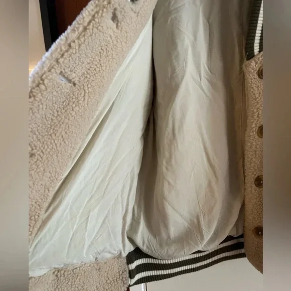 Free People We the Free Sherpa Varsity Jacket - Picture 7 of 10